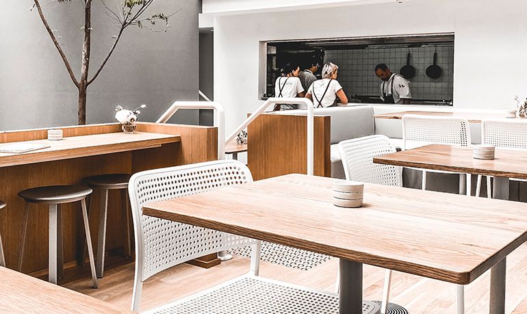 La salle Bistrot du restaurant Le Cercle